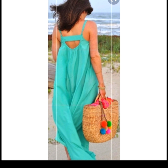 open lace back dress Cabana Days Maxi Dress Natural/Dusty Pink / L